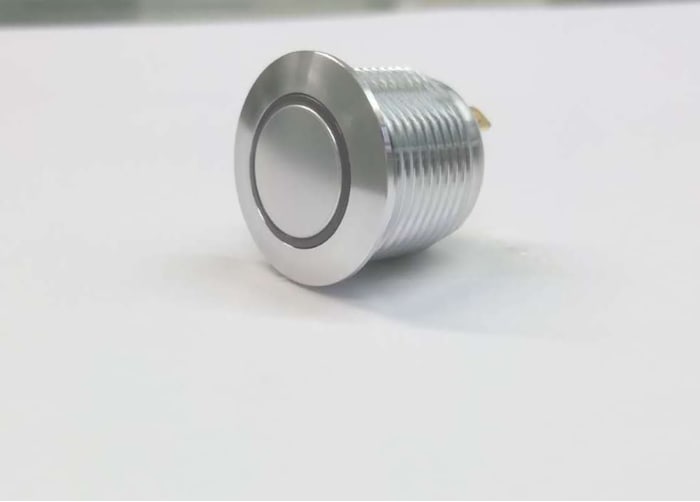 RS PRO Push Button Switch, Momentary, Panel Mount, 16mm Cutout, SPST, 36V dc, IP67