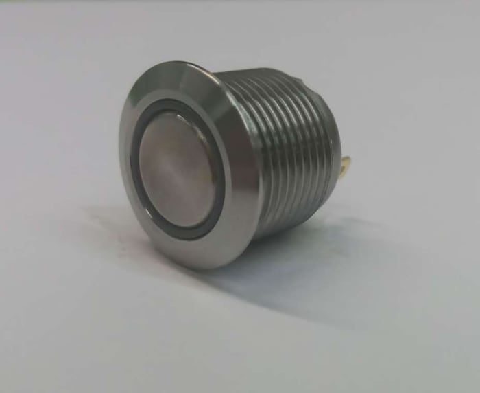 RS PRO Push Button Switch, Momentary, Panel Mount, 16mm Cutout, SPST, 36V dc, IP67