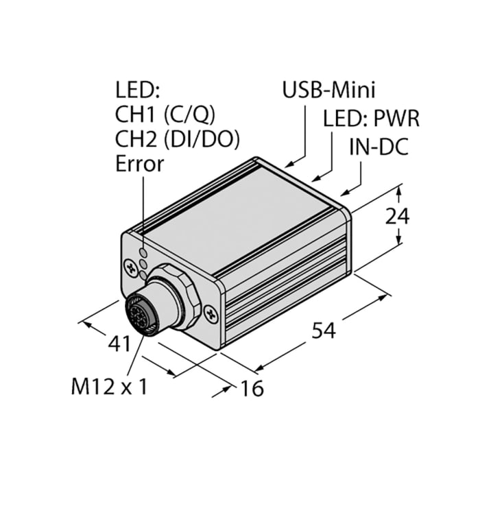 Usb 2 Iol 0002 Turck Turck Plc I O Module For Use With Io Link Master 54 X 41 X 24 Mm 24 V Dc 175 9855 Rs Components