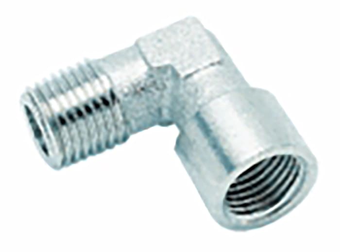 RS PRO Fitting, 90° Threaded Threaded Fitting, Male 3/8 in to Female 3/8 in
