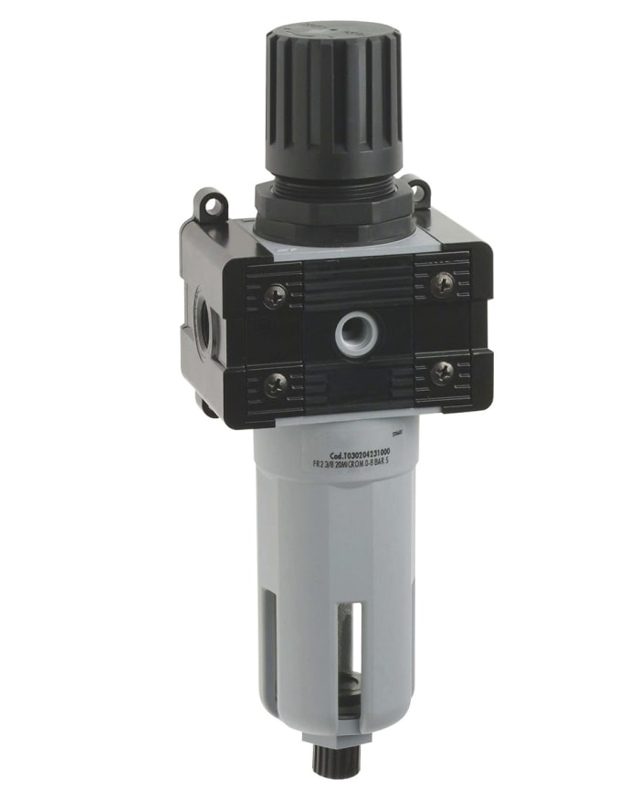 Regulátor s filtrem 20μm, přípojka portu: G 1/4 G 1/4, max. tlak: 8 bar 1/8 palce G 1/4 RS PRO