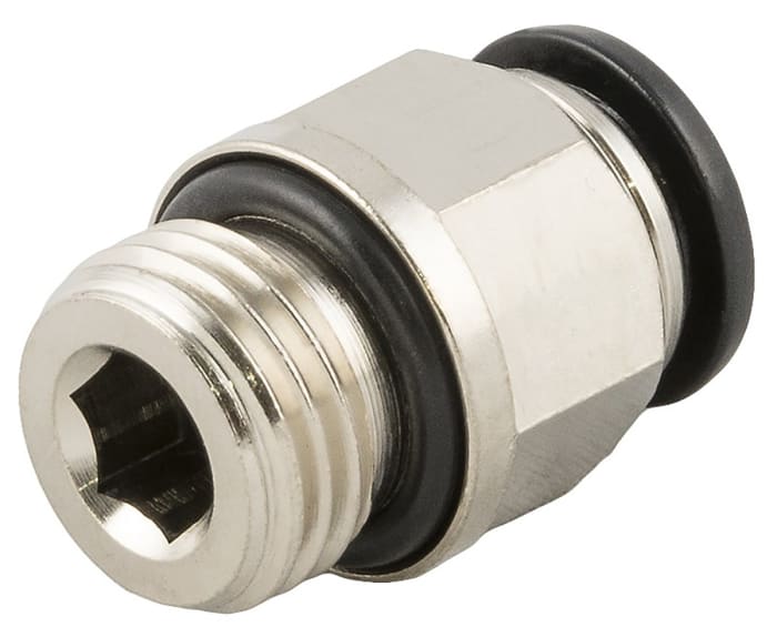 RS PRO Push-in Fitting, M12 Male to Push In 8 mm, Threaded-to-Tube Connection Style