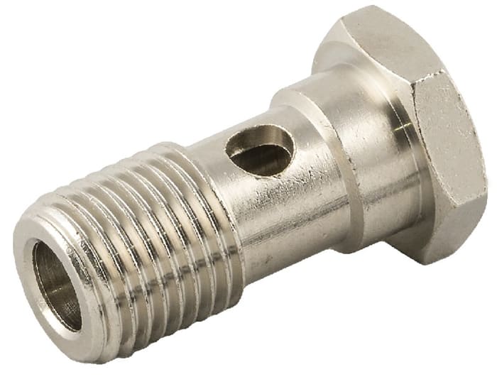 RS PRO Banjo Bolt, M5 Male, Threaded-to-Tube Connection Style