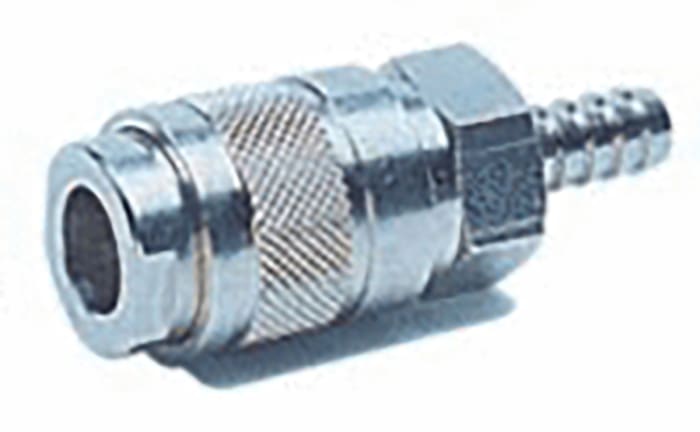 RS PRO Nickel Plated Brass Male Quick Air Coupling, 10mm Hose Barb