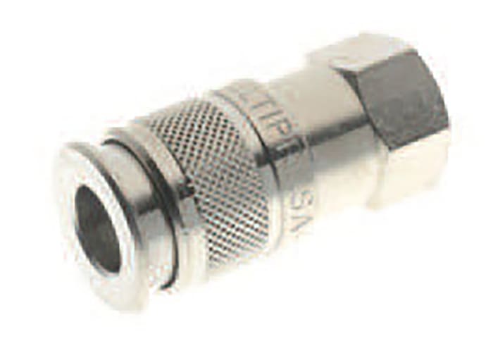 RS PRO Nickel Plated Brass Female Quick Air Coupling, G 3/8 Female Threaded