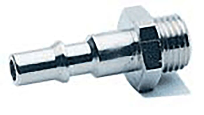 Conector rosca de Latón Chapado en Níquel RS PRO Macho de 3/8in