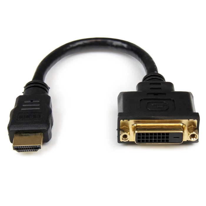 StarTech.com HDMI 1.4, 20cm Male HDMI to Female DVI-D Dual LinkHigh Speed 1920x1200