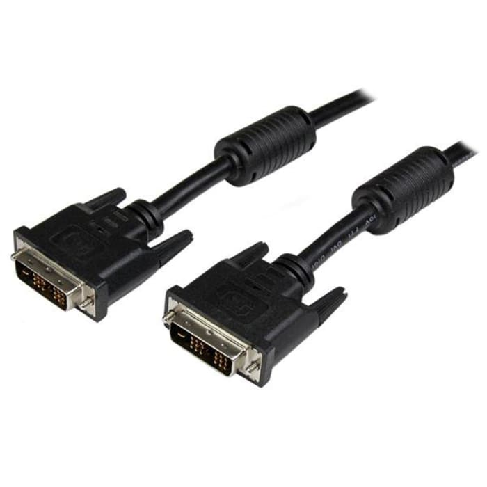 StarTech.com, Male DVI-D Single Link to Male DVI-D Single Link Cable, 5mBlack sheathAluminium Foil, Braid shielding