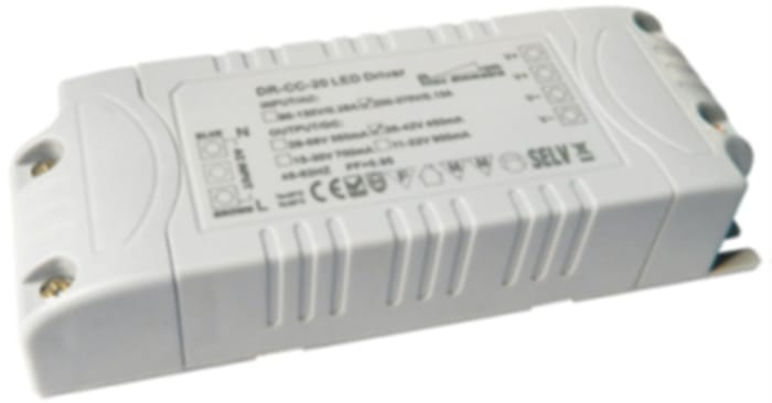 RS PRO LED Driver, 26 → 52V Output, 20W Output, 350mA Output, Constant Current