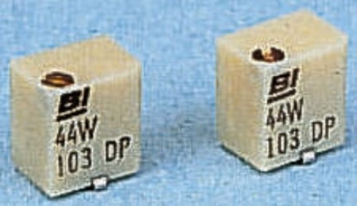 5kΩ, SMD Trimmer Potentiometer 1/4W Top Adjust BI Technologies, 44W