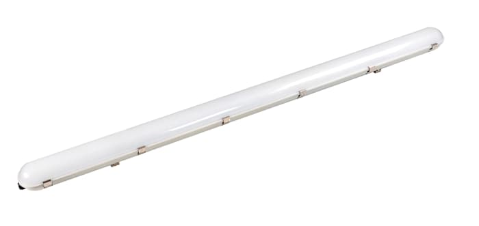 RS PRO 40 W LED Batten Light, 100 → 277 V ac Batten LED NCF, 1 Lamp, 1.5 m Long, IP65