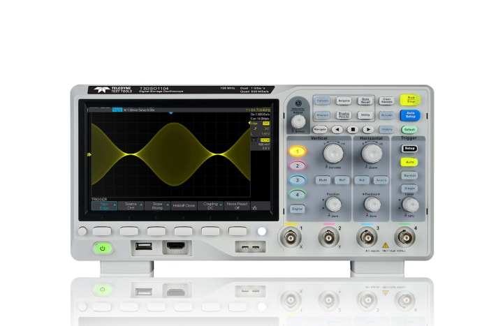 Teledyne LeCroy T3DSO1104 T3DSO1000 Series, 100MHz Bench Oscilloscope, 4 Analogue Channels