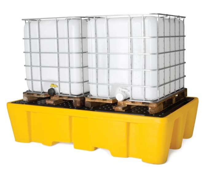 RS PRO Polyethylene Spill Pallet, 1100L Capacity