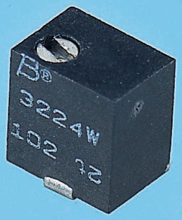 2.2kΩ, SMD Trimmer Potentiometer 0.25W Top Adjust Bourns, 3224