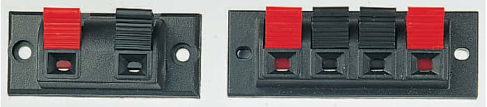 Panel Mount Loudspeaker Connector Socket, 4 Way, 3A, Solder Termination