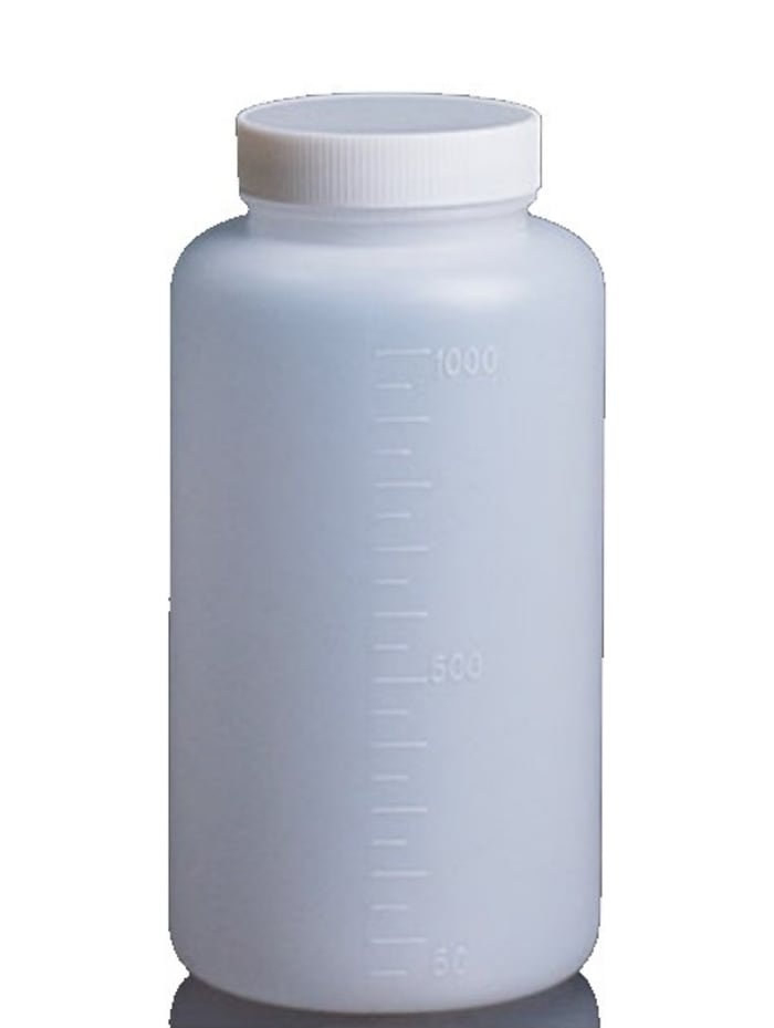 RS PRO 1L HDPE Wide Neck Storage Bottle