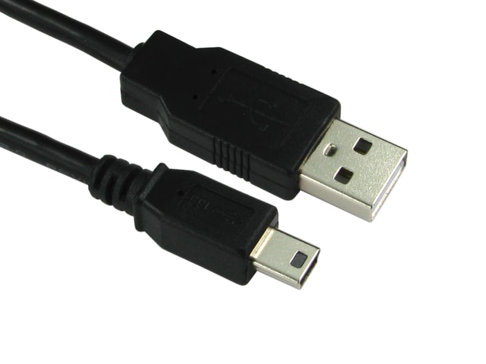 RS PRO USB-Kabel, USBA / Mini-USB B, 5m USB 2.0 Schwarz