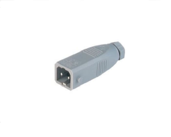 Hirschmann ST Leistungssteckverbinder Buchse Grau 3P+E 16A IP54 - Industrie-Steckverbinder