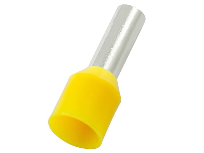 Embout à sertir RS PRO, 1mm², Jaune, longueur 10mm