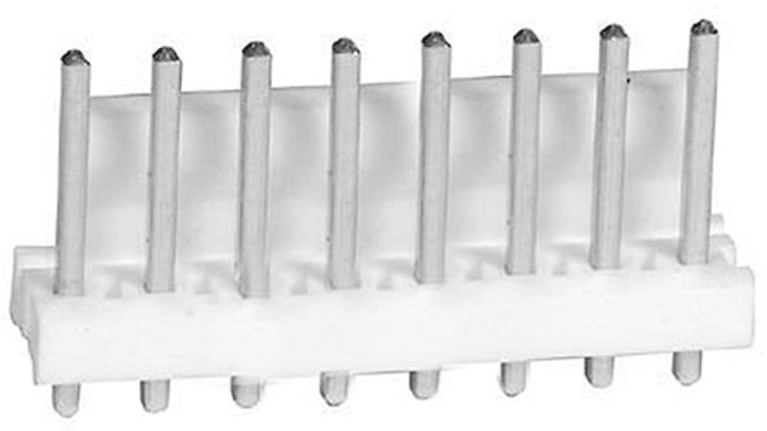 TE Connectivity MTA-156 Series Straight Through Hole Pin Header, 8 Contact(s), 3.96mm Pitch, 1 Row(s), Unshrouded