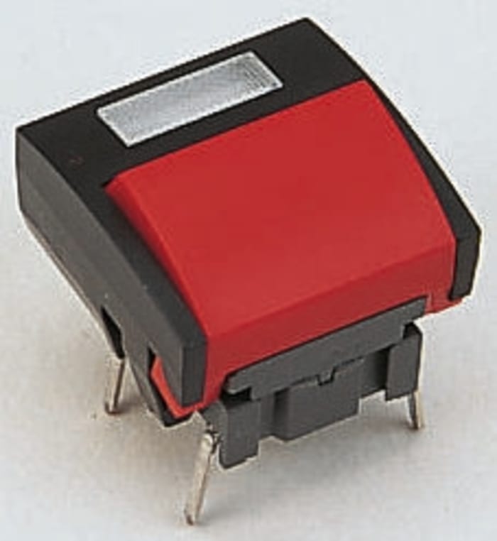 IP67 SPST Red Keyboard Switch, 50 mA @ 24 V dc, -40 → +115°C