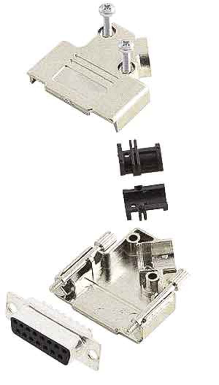 Connecteur Sub-D Mâle Amphenol Communications Solutions 9 voies Montage sur câble 45 °