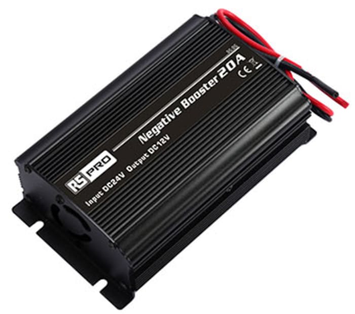 RS PRO DC-DC Converter, 12V dc/ 20A Output, 18 → 32 V dc Input, 240W, Chassis Mount, +50°C Max Temp -20°C Min