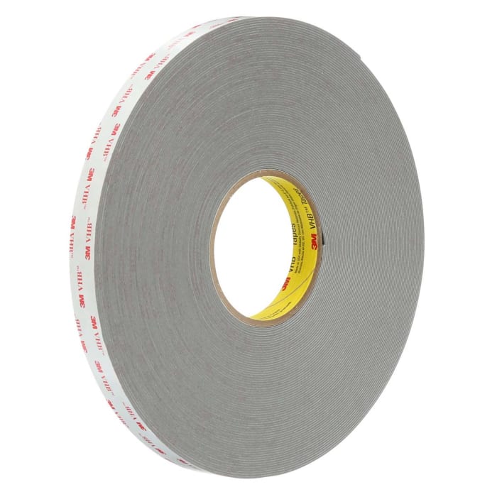 3M 4941P, VHB™ Grey Foam Tape, 19mm x 3m, 1.1mm Thick