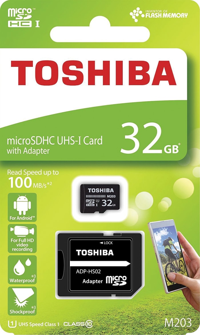 Tarjeta Micro SD Toshiba MicroSD No 32 GB M203 -25 → +85°C