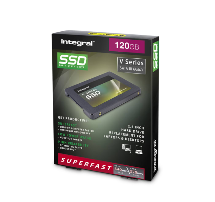 INSSD120GS625V2 Integral Memory | Disco duro SSD interno 2.5 in Integral Memory de 120 GB, SATA III 6 Gb/S, TLC | 180-5869 | RS Components INSSD120GS625V2 Integral Memory | Disco duro SSD interno 2.5 in Integral Memory de 120 GB, SATA III 6 Gb/S, TLC | 180-5869 | RS Components