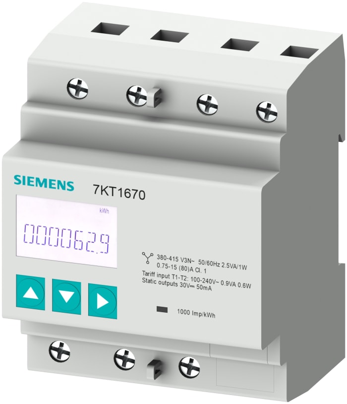 Siemens 3 Phase LCD Energy Meter, Type Digital