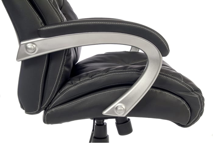 Black leather 2024 executive office chair