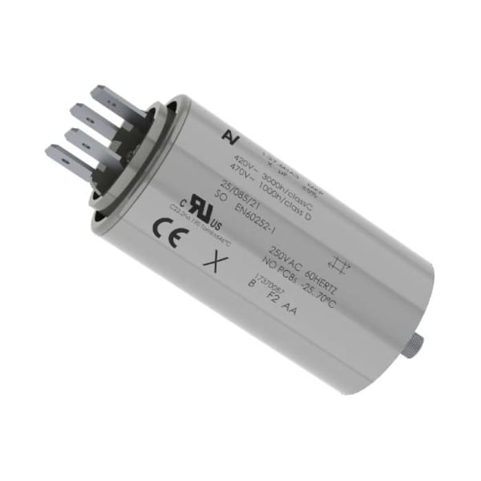 KEMET C27 Polypropylene Film Capacitor, 470V ac, ±5%, 12μF, Through Hole