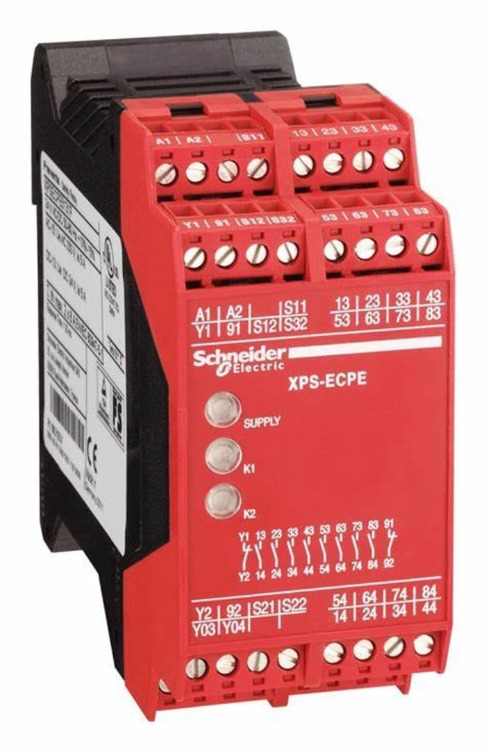 Module Schneider Electric XPS, 24V c.c., 8 contacts de sécurité