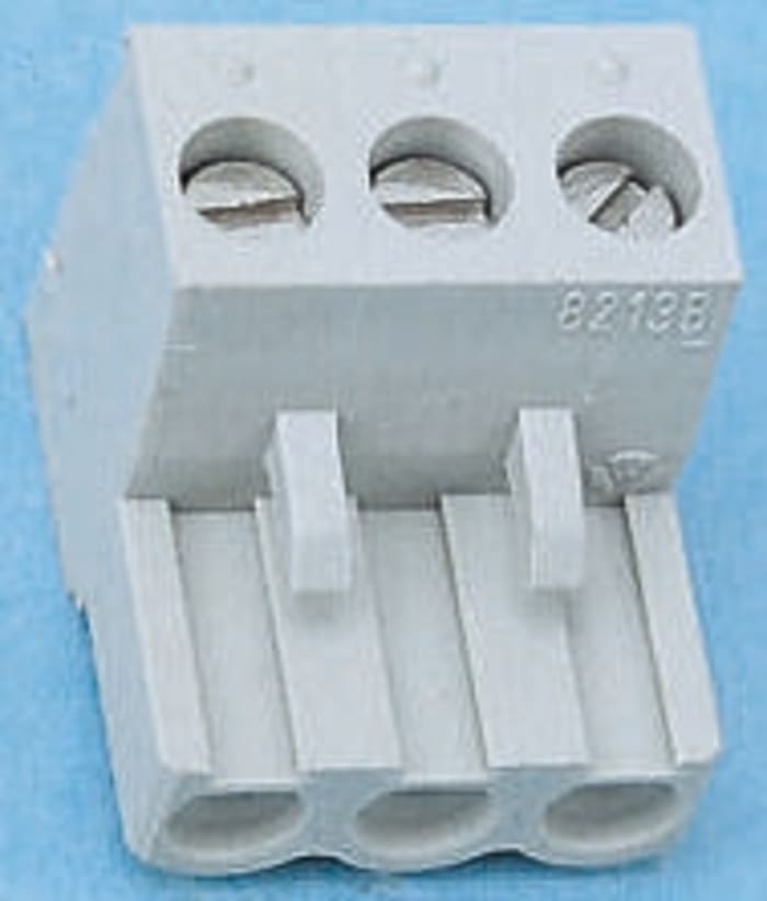 Wieland Non-Fused Terminal Block, 4-Way, 15A, 22 → 12 AWG Wire, Screw Down Termination