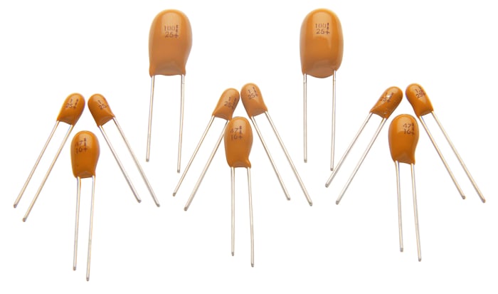 Condensateur tantale , 22μF, 16V c.c., ±20%, RS PRO