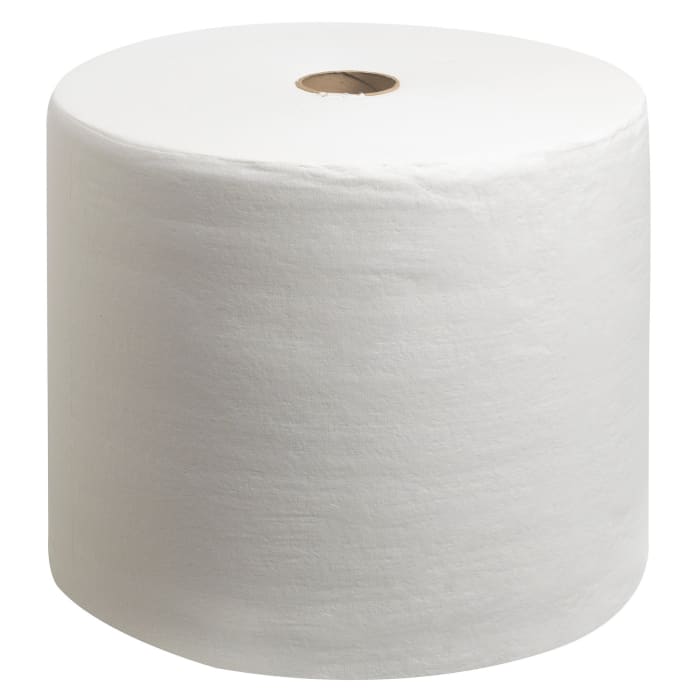 Kimberly Clark WypAll L40+ Power Clean (7452) Rolled White Paper Towel, 750 Sheets