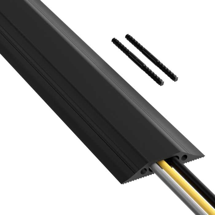 Kryt kabelu 30mm (vnitřní prům.) délka 1.8m 30 x 10mm x šířka 83 mm barva Černá RS PRO PVC