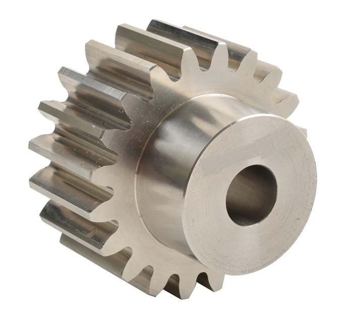 RS PRO Steel 20 Teeth Spur Gear, 1 Module, 8mm Bore Diam, 20mm Pitch Diam, 16mm Hub Diam