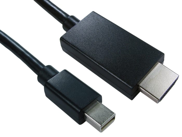 Sestava kabelů pro digitální video a monitory 3m Mini DisplayPort na Samec HDMI barva Černá