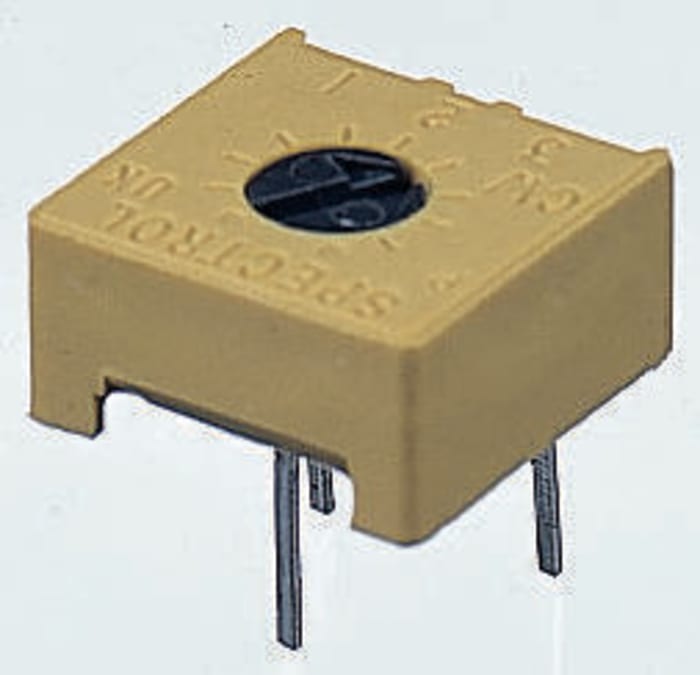 10kΩ, Through Hole Trimmer Potentiometer 0.5W Top Adjust Vishay, 63M
