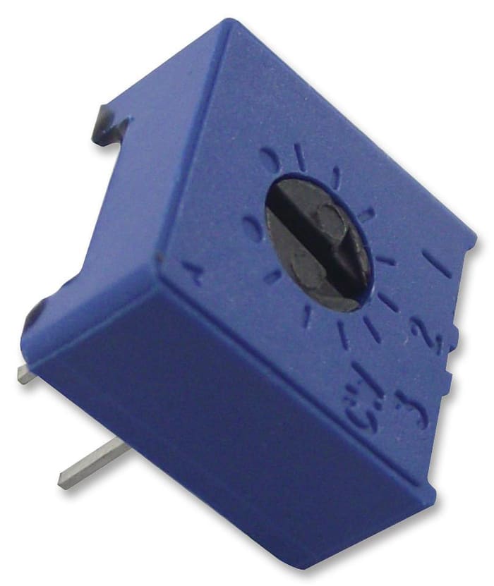 Vishay Kesici, Kırpıcı Potansiyometre 100kΩ, Üstten Ayarlı, 0,5W, ±100ppm/°C, Pinli, 63P Serisi