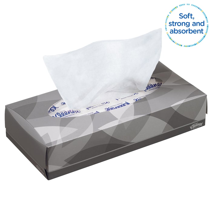 A box on sale of kleenex