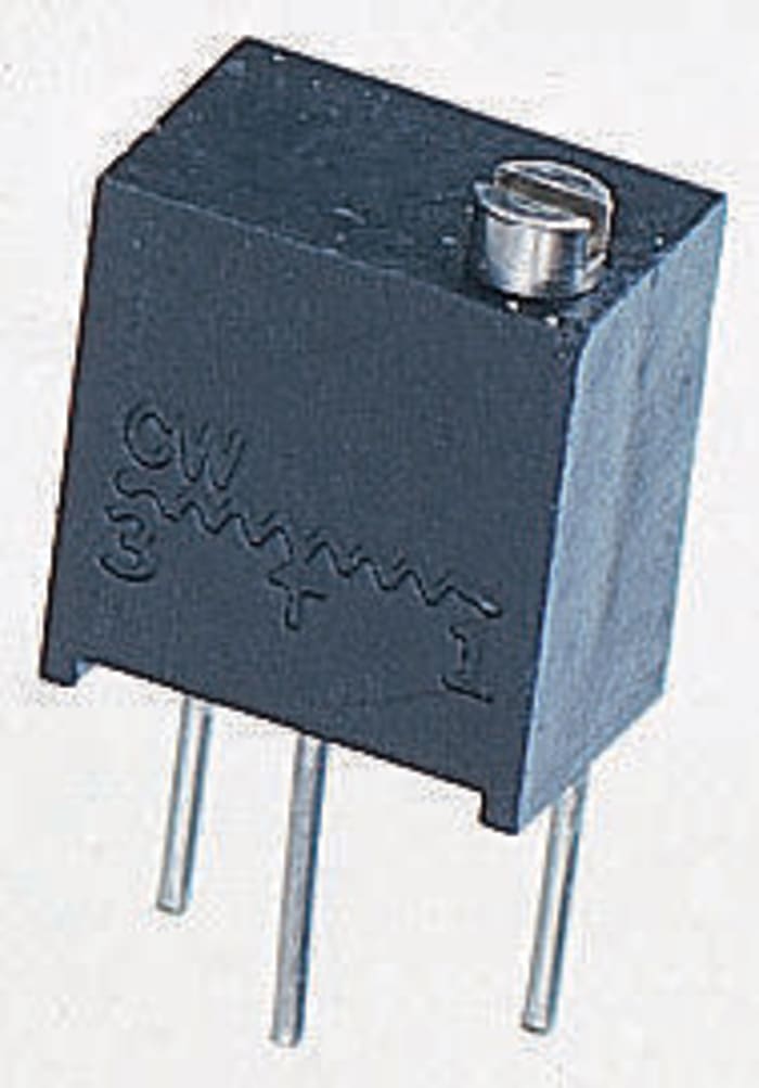100kΩ, Through Hole Trimmer Potentiometer 1/4W Vishay
