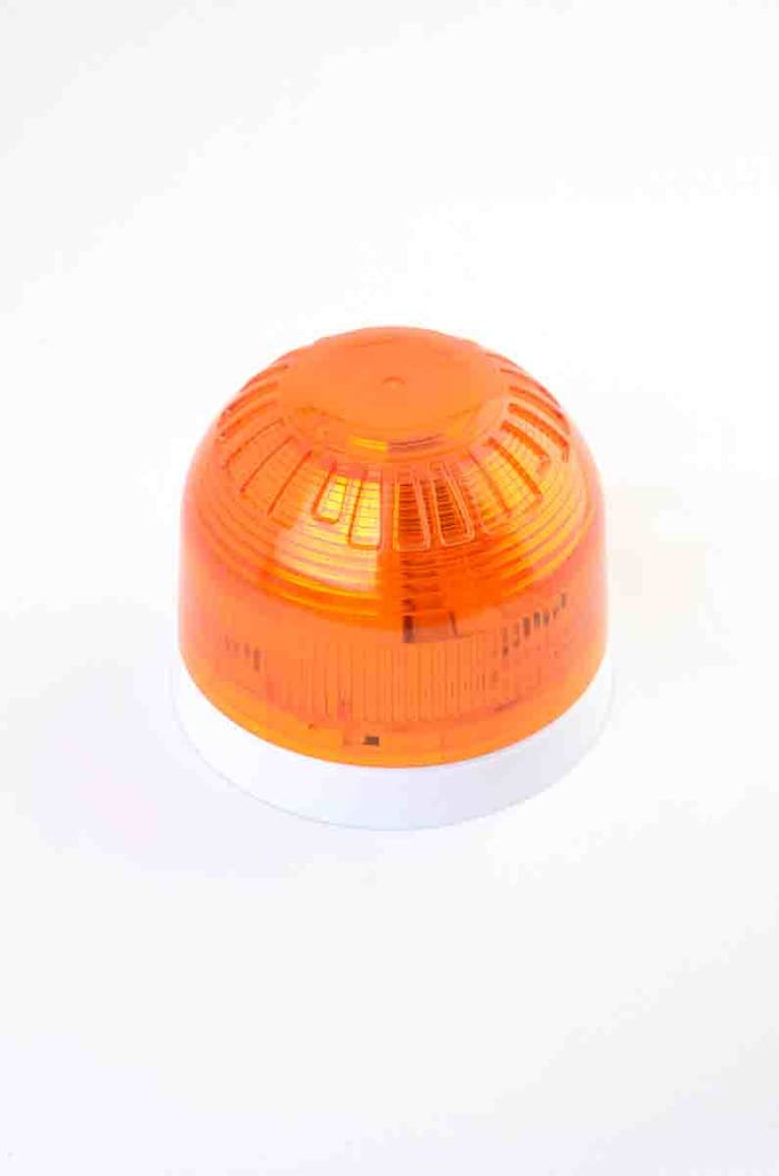 Balise à LED Ambre Klaxon, 17 → 60 V c.c.
