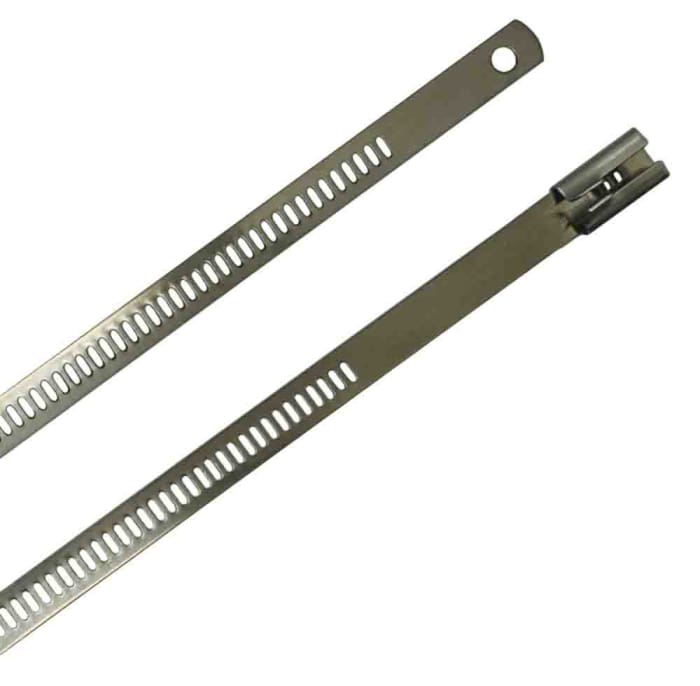 RS PRO Cable Tie, Ladder Single Lock, 610mm x 12 mm 316 Stainless Steel, Pk-100