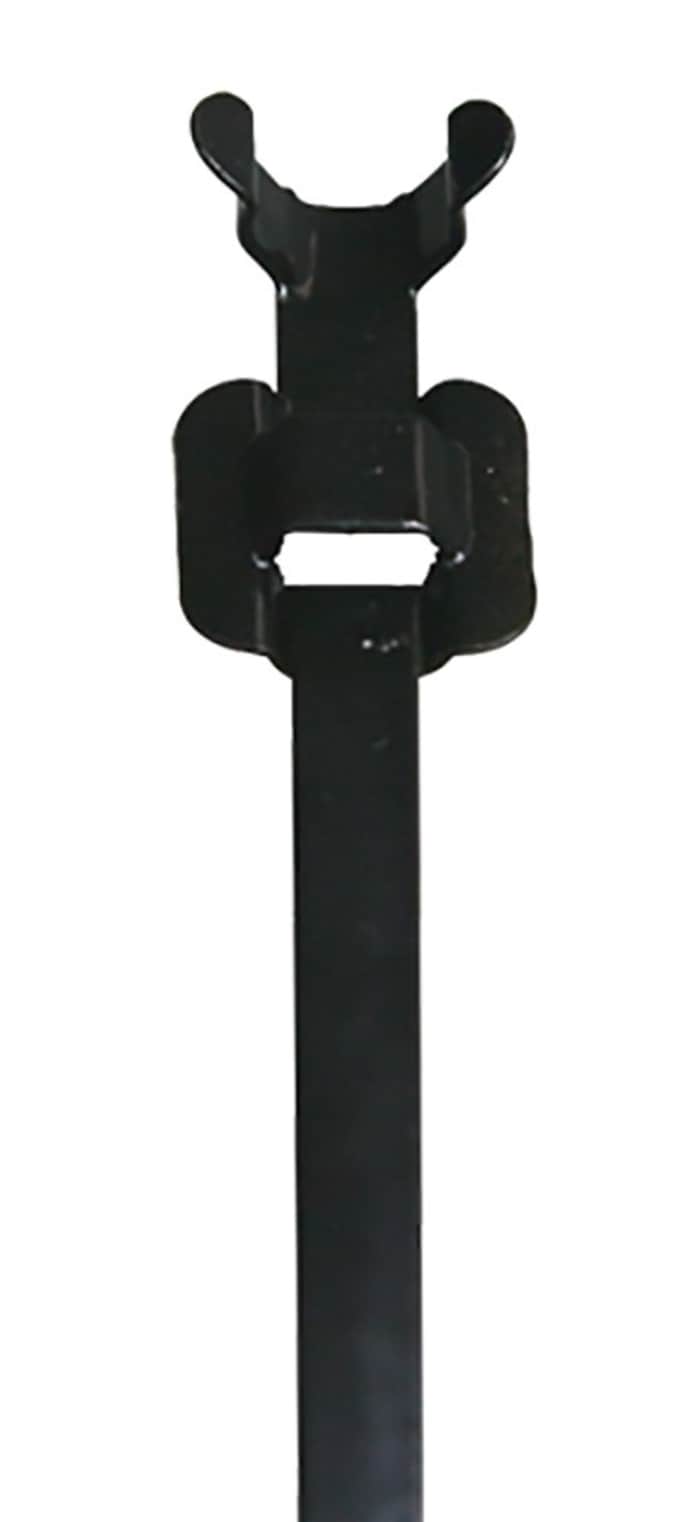 RS PRO Cable Tie, Releasable, 330mm x 10 mm, Black 316 Stainless Steel, Pk-100