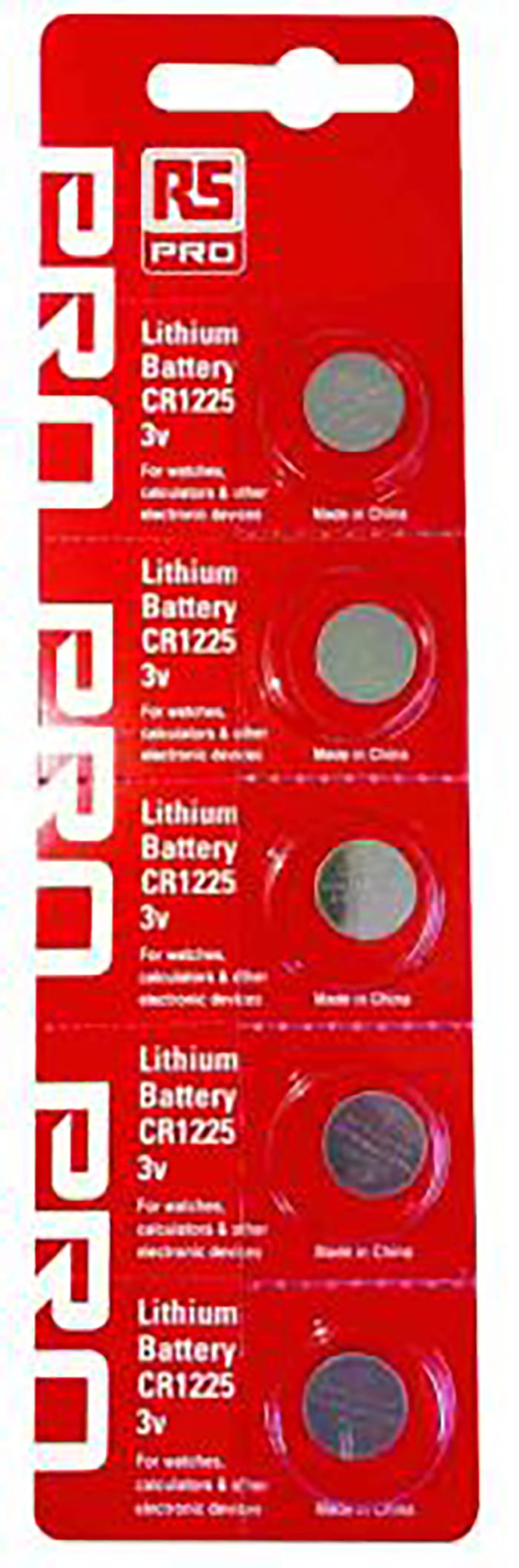 RS PRO CR1225 Button Battery 3V 12.5mm Diameter RS PRO RS Components Saudi