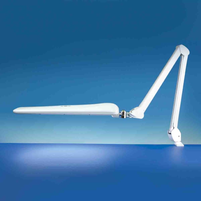 Lampe de bureau LED, Blanc 14 W RS PRO