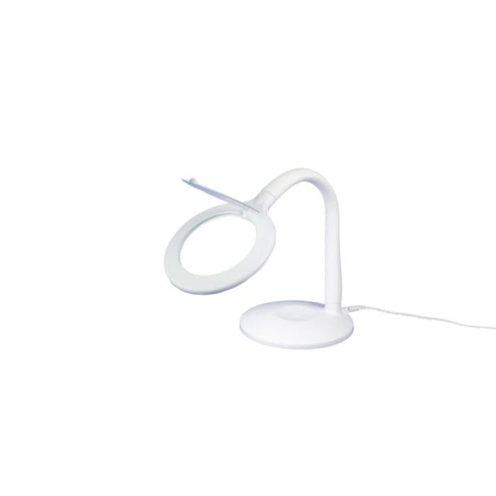 RS PRO LA8085USB LED Magnifying Lamp with Table Lamp, 3 dtp, 100mm Lens Dia., 100mm Lens
